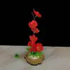 Plato Decorativo de Restaurante de Hotel Flores y Plantas Simuladas Sashimi Archivo Ming Adorno de Plato Frío Plato de Ambiente Sashimi de Salmón Decorativo