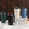 Taza de Café Antiderrames para Beber Directamente, de Gran Capacidad, Termo Portátil de Acero Inoxidable con Asa, Logo Personalizable