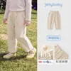 Pantalones de Niña Jellybaby Otoño Pantalones Casuales para Niños Versátiles Pantalones Largos para Niños Grandes Pantalones Zanahoria para Niñas Pequeñas