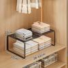 Organizador de Armário com Divisória, Prateleira Extensível para Armário de Quarto, Closet, Armazenamento de Roupa Íntima