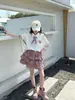 Roupas de Verão para Meninas 2026 Novo Estilo Conjuntos Elegantes Estilo Universitário para Meninas Conjunto Duas Peças de Saia de Manga Curta de Verão para Crianças