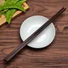 Palillos de Sándalo Morado para Uso en Casa, Palillos de Ébano Negro 25cm, Palillos para Adultos, Vajilla, Palillos de Madera Maciza con Grabado, Venta Directa del Fabricante