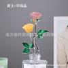 Rosa de Cristal Regalo de San Valentín Decoraciones para Sala de Estar, Mueble Bar, 520 Souvenirs de Boda para Novias