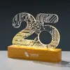 Luminária Noturna de Acrílico Troféu Decoração Atividades da Empresa Cerimônia de Acompanhamento Logo da Empresa Presente de Formatura Cerimônia de Aniversário