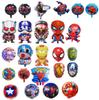 Globo de película de aluminio de Los Vengadores, Capitán América, Iron Man, Spider-Man, Ant-Man, Falcon, decoración para fiesta de cumpleaños