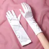 Guantes de Boda para Mujer Novia Blancos de Longitud Media Retro Francés Elegante Vestido de Novia Estilo Hepburn Princesa Accesorios