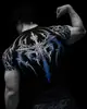Breathedivinity Marca Americana Moderna Estilo Escuro Roupa Esportiva Fitness Body Masculino Secagem Rápida Elástico