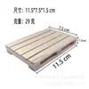 Posavasos de Madera Maciza, Manteles Individuales, Tapetes Antideslizantes con Aislamiento Térmico para Tazas de Café y Té, Bandejas Rectangulares de Madera Simples, Decoraciones para el Hogar y Restaurantes