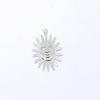 INS Sino de Vento de Cristal Apanhador de Sonhos Pingente Decorativo DIY Acessórios de Joias de Cobre Acessórios de Círculo Estrela Lua de Prata