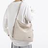 2025 Color Puro Simple Moda Elegante Bolso Estudiante Universitario Clase Ligero Nuevo Bolso de Hombro Nylon Gran Capacidad Bolso de Mujer