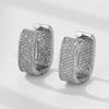 Pendientes Geométricos de Circonita de Venta Caliente Transfronterizos, Diseño de Nicho, Elegantes y Versátiles, Pendientes Vintage de Alta Gama