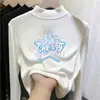 Camiseta térmica de forro polar para niña con cuello alto medio, ropa infantil de dibujos animados para primavera/otoño/invierno, top interior cálido para niños, moderno