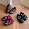 Zapatos Pequeños de Piel para Niñas 2026 Otoño Zapatos Mary Jane para Bebé Niña Zapatos de Una Sola Hebilla Bajos Zapatos de Princesa Elegantes para Niña con Velcro
