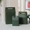 Caja de Regalo de Color Sólido, Bolsa de Regalo Sencilla, Caja de Empaque de Regalo Sellada Portátil, Bolsa de Regalo Gruesa de Papel Kraft Vintage