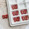 Vidrio checo doméstico vintage hortensia mariposa oso hojas hechas a mano trazado oro pulsera DIY material accesorios