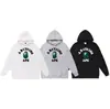 Moda Urbana Transfronteriza de Comercio Exterior Marca Unisex Otoño e Invierno Estampado de Letras Sudadera con Capucha Holgada Pulóver Sudadera Ape Casual Versátil