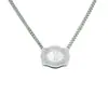 Collar Colgante Transfronterizo Europeo y Americano Primavera Nuevo Colgante Inicial Letra 26 Textura en Relieve Colgante Personalizado Accesorios Elegantes