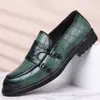 Zapatos de cuero retro británicos de talla grande para primavera, nuevo modelo 48, con hebilla única, zapatos de vestir formales para hombre
