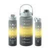 Vaso de agua de gran capacidad unisex vaso con boquilla botella de agua para exteriores botella de agua deportiva vaso de plástico resistente a altas temperaturas juego de tres piezas