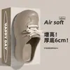 Sandálias Birkenstock com Solado Grosso de 6cm para Mulheres Baixas, Verão 2026, Externas Antiderrapantes, de Calçar, que Aumentam a Altura, com Bico Fechado