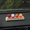 Placa de matrícula de aparcamiento de coche con diseño de fruta de lichi, placa de matrícula de aparcamiento temporal, accesorio decorativo creativo para coche