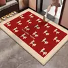 2026 Ano do Cavalo Novo Tapete de Entrada Premium Vermelho Porta de Entrada Entrada Resistente ao Desgaste e à Sujeira Tapete para Pés Tapete Antiderrapante