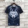 Camisa Masculina de Verão Casual Esportiva Roupa de Verão Solta Seda de Gelo Fina Moderna Combinando Bonita Moderna Individualidade Estampada