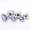 Conjunto Prata Redondo Pequeno Médio Grande Metal Vestíbulo Plug Anal Masculino e Feminino Masturbação Expansor Anal Produtos Sexuais para Adultos Sex