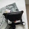 Bolsa pequena de lona casual da moda para mulheres, nova moda primavera 2026 bolsa tiracolo, bolsa de peito esportiva, bolsa de tecido, bolsa de cintura feminina