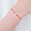 Joia Transfronteiriça Pingente de Zircônia Trançado Cordão de Couro Preto Vermelho Pulseira Feminina Atacado Dourado Sem Yiwu