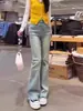 Jeans Acampanados Clásicos de Moda Azul Claro para Mujer 2026 Nuevo Diseño de Moda de Cintura Alta para Petite Pantalones Acampanados