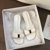 Sandalias Casuales de Estilo con Lazo de Gama Alta para Mujer 2026 Verano Cuña Antideslizantes Versátiles Pantuflas de Exterior para Uso Diario