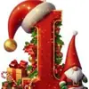 Novos Enfeites de Natal Pendentes Decorações Planas para Árvore de Natal Chapéu Vermelho Letra Inicial com Decoração de Letra Personalização Personalizada