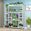 Novo Suporte de Flores de Jardim de Ferro Multicamadas para Interior Casa Varanda Sala de Estar Anti-corrosão Suporte para Vasos de Flores Suporte de Flores