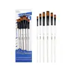 Pincéis de Nylon para Pintura Facial Transfronteiriços, Pincéis para Guache, Conjuntos de Pincéis para Tinta Acrílica, Pincéis para Pintura a Óleo, Atacado de Fábrica