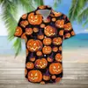 LAZADA Camiseta Masculina de Manga Curta Estampa Digital 3D Abóbora Fantasma Caveira Halloween
