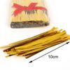 Fábrica en stock alambre plástico brida para cables hecho a mano diy hecho en casa accesorios de joyería alambre dorado material de cinta accesorios al por mayor