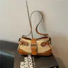 2026 Nova Bolsa de Ombro Único Trançada Retrô Feminina Estilo Coreano Moderna Bolsa de Axila Versátil Bolsa Transversal Bolsa com Senso de Design de Nicho