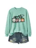 Mama esportiva Amazon eBay loja independente moletom feminino novo com gola redonda e mangas compridas moderno e estiloso