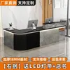 Mostrador de caja simple moderno escritorio de recepción mostrador de tienda de ropa mostrador de tienda de conveniencia salón de belleza tienda mostrador de barra pequeño