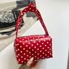 Bolso de Mano Personalizado Estilo Coreano de Lunares 2026 Principios de Otoño Nueva Moda Bolso Cilíndrico Alto Valor Estético Bolso Tote de Gran Capacidad