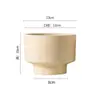 Vaso de Flor de Argila Secagem Rápida Orquídea Planta Verde Cerâmica Respirável de Alta Qualidade Criativo Simples Respirável Vaso de Flor de Mesa Venda por Atacado