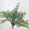 Planta de simulación ramas de pino navideño árbol de Navidad decoración de círculo navideño hierba de hadas decoración del hogar ventana del hotel ramas de pino
