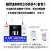 Sistema de alarma infrarroja antirrobo para interiores con control remoto por teléfono móvil.