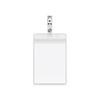 Certificado de punto caliente de Amazon clip de doble orificio horizontal vertical pvc transparente juego de tarjetas de certificado personalización de insignia