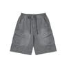 Ropa de Hombre Jie Zhan Pantalones de Trabajo Lavados Resistentes Estilo Americano, Pantalones de Trabajo Modernos con Múltiples Bolsillos, Shorts Casuales Holgados de Longitud Media para Hombre.