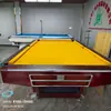 Mesa de Billar Estilo Ruso, Mesa de Nueve Bolas de Lujo de Sexta Generación, Mesa de Billar Bola Ocho Negra Acero Estilo Chino, Mesa de Billar de Pizarra Hecha a Medida