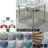 Mesa de Barbacoa de Acero Inoxidable Mesa Cuadrada de Comedor para el Hogar Calefacción Eléctrica Multifuncional Plegable Mesa de Ajedrez y Cartas Rejilla para Barbacoa