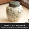 Latas de té de espárragos verdes para fabricantes, latas selladas de alta gama para el hogar, tapa de aleación china, latas de almacenamiento de té, latas de almacenamiento de cerámica