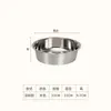 Tigela de Aço Inoxidável Espessa para Cães Tigela de Água Tigela de Comida Tigela para Pets Utensílios de Comida para Animais de Estimação Comércio Exterior Grande Capacidade